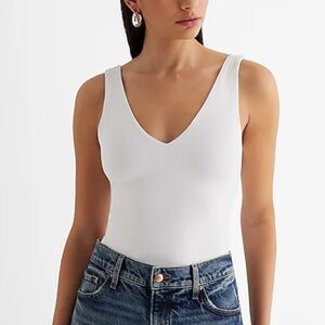 Express Body Contour Collection V neck Bodysuit